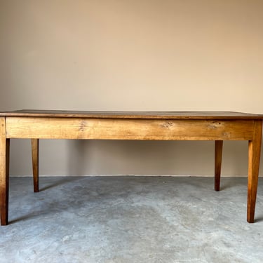 Antique French Rustic Country Farmhouse Rectangular Dining Table 