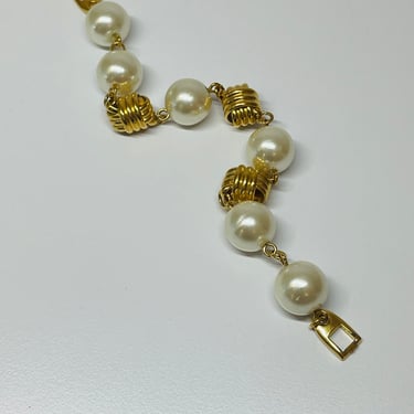 Napier Pearl and Gold Knotted Bracelet