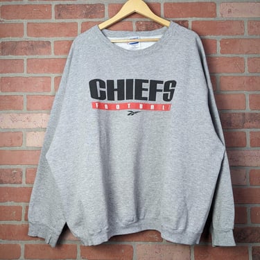 Vintage 90s NFL Kansas City Chiefs Football ORIGINAL Crewneck Sweatshirt - 2 Extra Large 