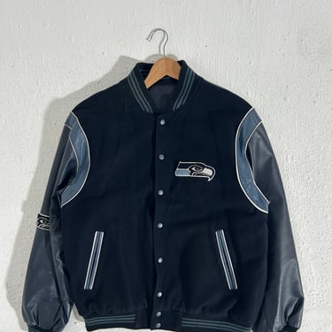 Y2k Seattle Seahawks Reversible Varsity Jacket Size XL