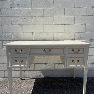 Antique Desk Makeup Table Vintage Regency French Provincial Writing Set Vanity Shabby Chic Desk Dresser Stand Neoclassic CUSTOM PAINT AVAIL 