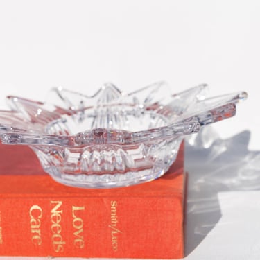 Vintage Mikasa Starmist Glass Trinket Dish, Candleholder, Candy Dish, Vintage Glassware, Vintage Home Decor 