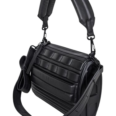 Diesel - Black Leather Puff Shoulder Bag