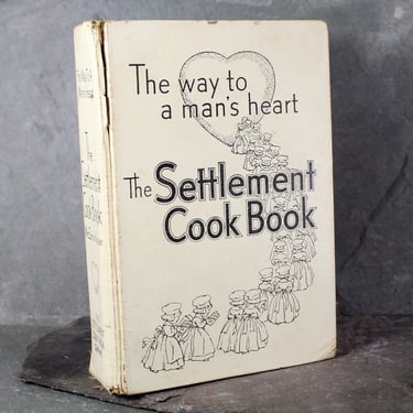 1951 The Settlement Cookbook by Mrs. Simon Kander | Antique Homemakers Textbook & Cookbook | 30th Edition | Milwaukee, Wisconsin 