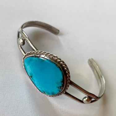Everyday Turquoise Sterling Cuff Vintage