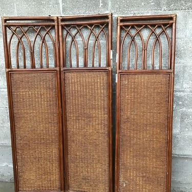 Wicker Room Divider – Just Needs Hinges! (Seattle)