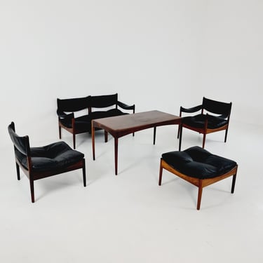 Mid-Century Danish group set with stool by Kristian Vedel “Modus” for Willadsen Møbelfabrik, 1960s 