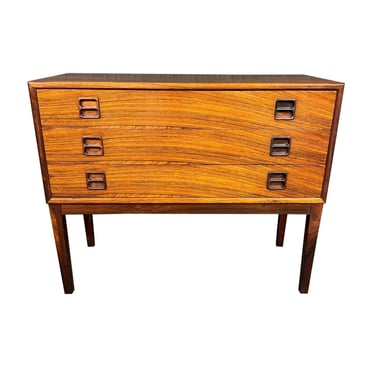 Vintage Danish Mid Century Modern Rosewood Entry Chest by Brouer Mobelfabrik 