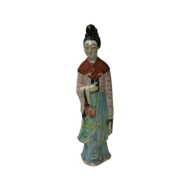 Vintage Oriental Ancient Style Dressing Ceramic Lady Art Figurine ws4416E 