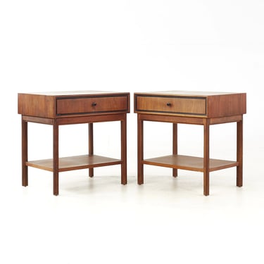 Jack Cartwright for Founders Mid Century Nightstands - Pair - mcm 