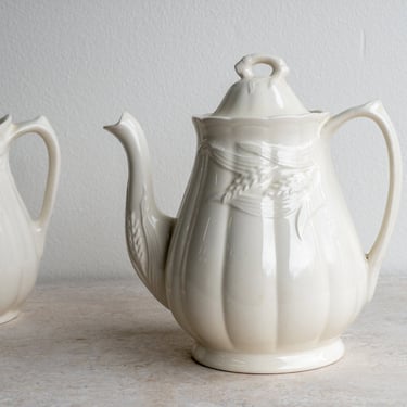 Wilkinson Ltd Ironstone Teapot Tea Pot Royal Staffordshire Made in England Cream Ironstone Serveware 