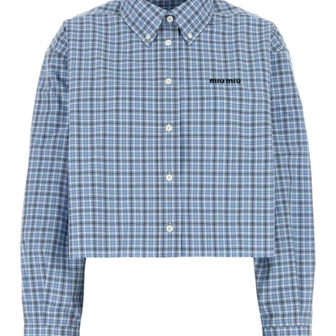 Miu Miu Women Embroidered Cotton Shirt