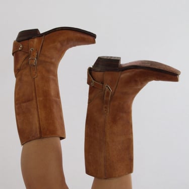 Very Favorite Vintage Cognac Leather Cowboy Boots