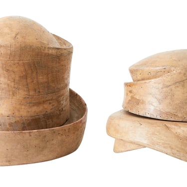 Vintage Wood Hat Mold II