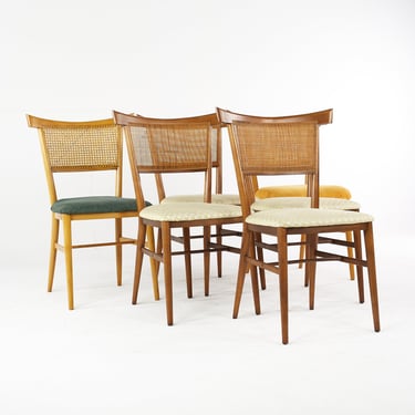 Paul McCobb for Planner Group Winchendon Maple and Cane Dining Chairs - Set of 6 - mcm 