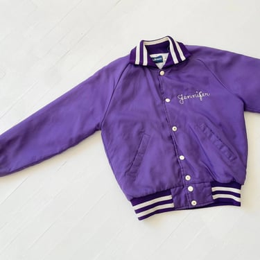 Vintage Purple “Jennifer” Dance Studio Bomber Jacket 