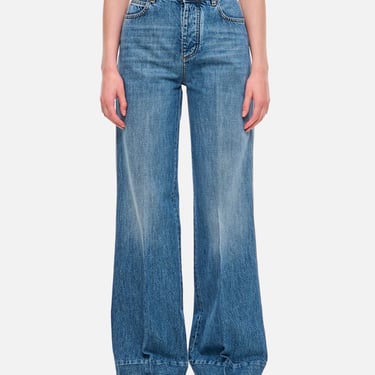 Bottega Veneta Women Palazzo Denim Pants