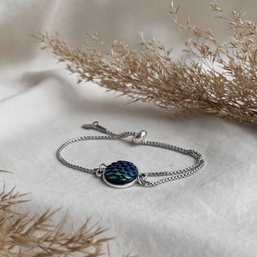 adjustable minimalist bracelet | stainless steel | mermaid connector | handmade bracelet | stackable jewelry | friendship bracelet 