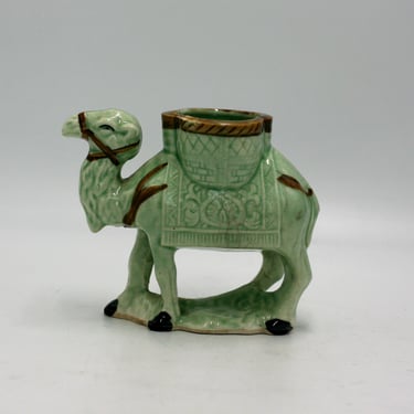 vintage ceramic camel planter made in Japan 