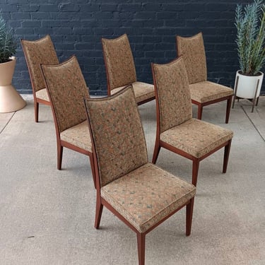 Set of 6 Mid-Century Modern Walnut Dining Chairs by John Kapel, c.1960’s 
