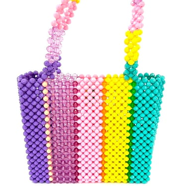 Susan Alexandra Beaded Rainbow Bag