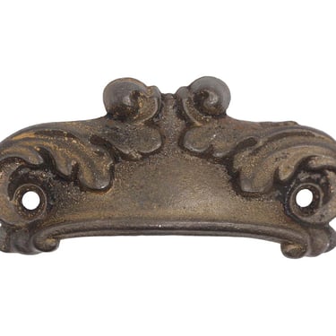 Antique Traditional 4 in. Cast Iron Cup Pull