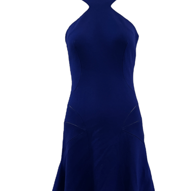 Azzedine Alaia 90s Electric Blue Body Con  Mini Dress