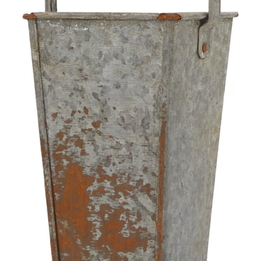 Vintage Zinc Floral Bucket