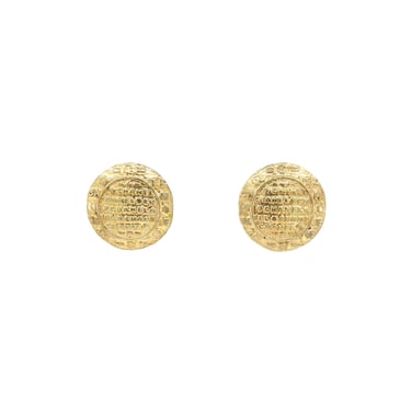 Chanel Allover Logo Earrings