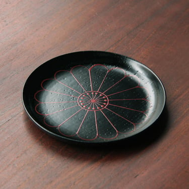 12cm / Small Wooden Plate by Kyoto Zohiko | Japanese Urushi Lacquerware 