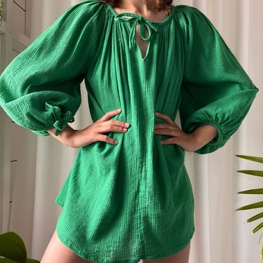 70s Gauzy Cotton Cover-Up
