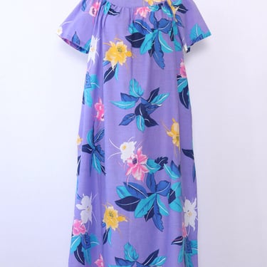 Periwinkle Tropical Caftan M/L