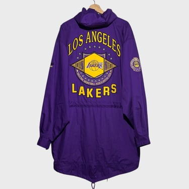 Vintage Los Angeles Lakers Fishtail Parka Jacket XL