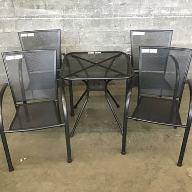 Modern Patio Furniture Set (5 pc) (Seattle)