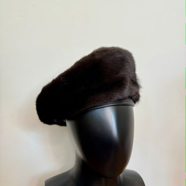 Vintage 80&#39;s Brown Fur Hat by VintageRosemond