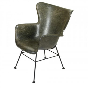 1950s Lawrence Peabody Fiberglass Lounge Chair
