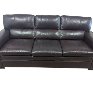 Dark Red 3-Seat Couch