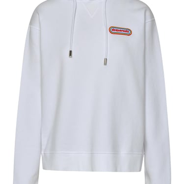 Dsquared2 White Cotton Sweatshirt Woman