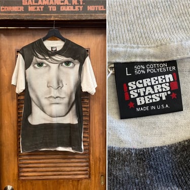 Vintage 1990’s Dated 1991 Jim Morrison “The Doors” Rock Band Artwork Tee Shirt, 90’s T-Shirt, Vintage Clothing 