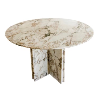 Made to Order Italian Calacatta Marble Round Dining / Center Table 