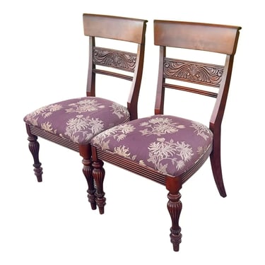 British Classics Mackenzie Cinnabar Dining Chairs - a Pair 