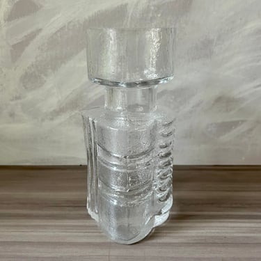 Vintage Per Olof Strom vase for Alsterfors Glasswork, Mechanical Series 