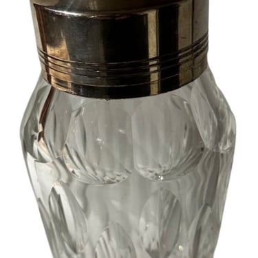 Crystal and Silver Top Cocktail Shaker