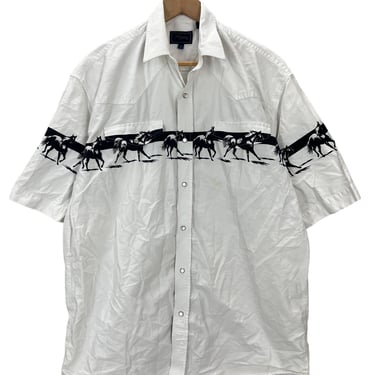 Vintage 1960s LEVI'S SADDLEMAN Western Shirt ~ size M