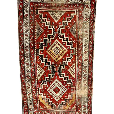 Hand Knotted Caucasian Rug or Runner | 8' 1&quot; x 4' 2&quot;