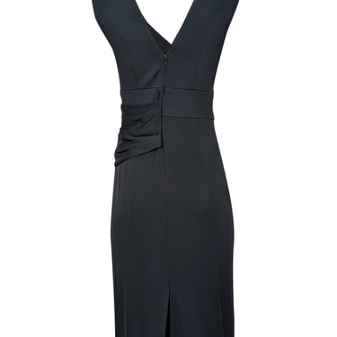 Cushnie et Ochs - Dark Teal Green Drape Front Cocktail Dress Sz 10