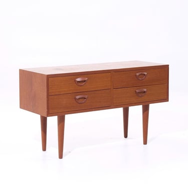 Kai Kristiansen for FM Møbler Mid Century Small Teak Chest Dresser - mcm 