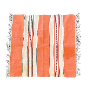 TMDP Light Orange Kitchen Towel with Stripes