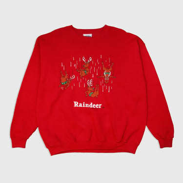 Vintage Raindeer Falling Sweatshirt