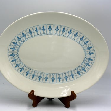 vintage Homer Laughlin Fleur De Lis Richelieu Oval Platter 